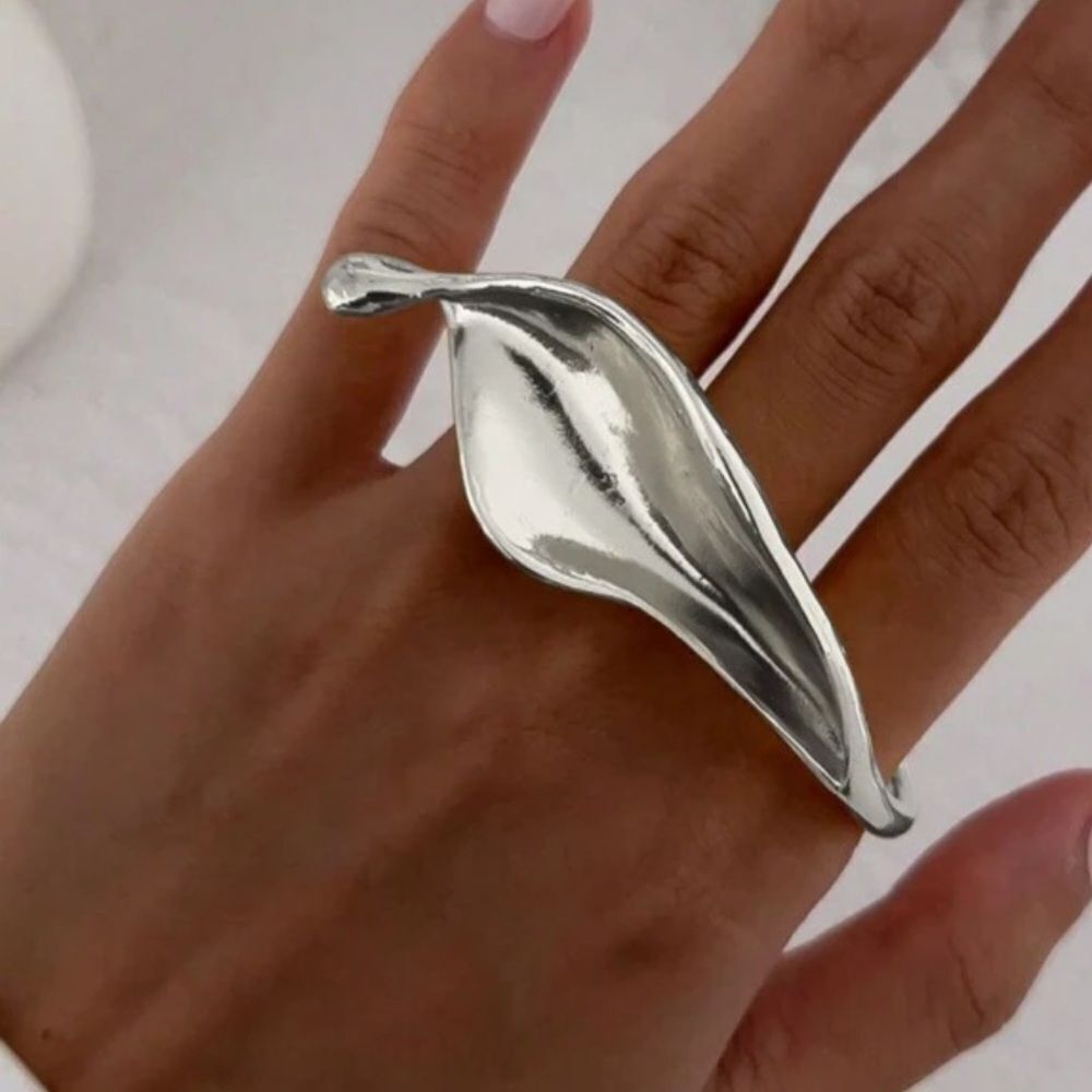 Silver Leaf Ring N1602